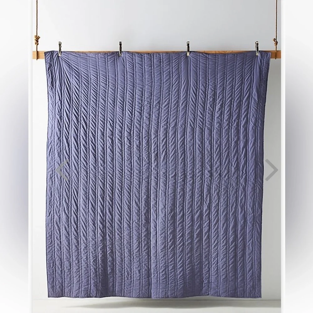 New Anthropologie Paulette Chenille Quilt Queen plus 2 shams